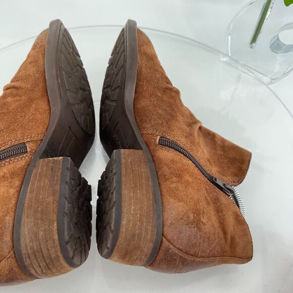 Born Women's Falco Boot Size 8.5 Tabacco Brown Suede Distressed Boho Bootie - Picture 10 of 16
